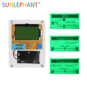 

SUNLEPHANT Digital ESR Meter Mega328 Transistor Tester LCR-T4 esr tester Mega328 Transistor Tester + DIY CASE (not Battery )