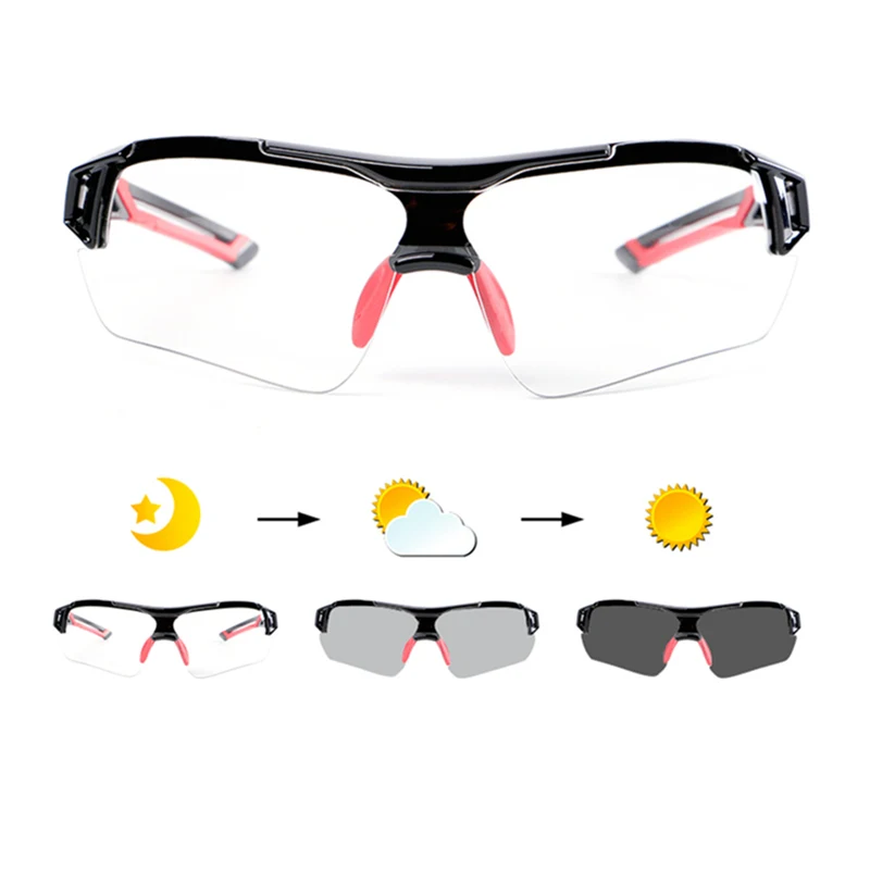 Новые велосипедные фотохромные очки для спорта на открытом воздухе, велосипедные очки, унисекс, анти-УФ, MTB, горные, Обесцвечивающие, велосипедные солнцезащитные очки