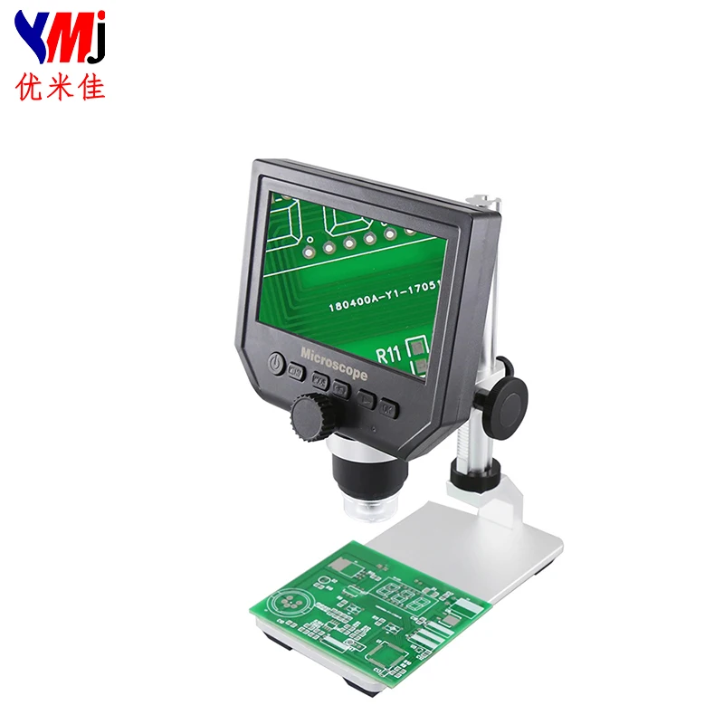 

BST-600 Portable HD Electron Micro scope LCD Digital Repair Magnifying Glass 600 Times Aluminum Alloy Stent Microscope