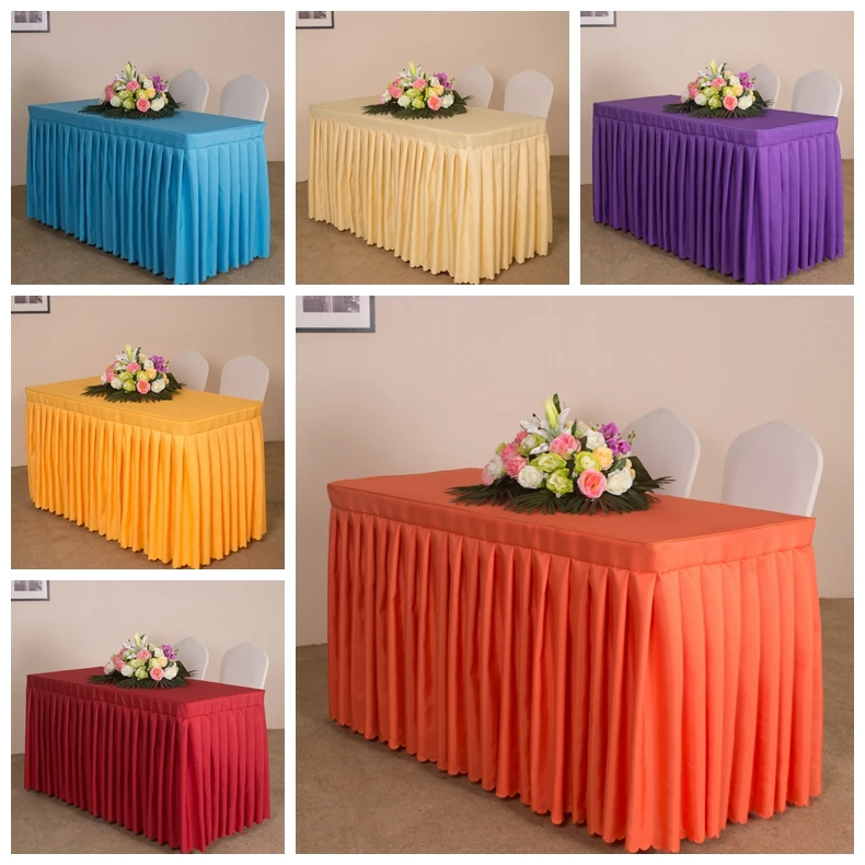 Скатерть Свадебная с юбкой 20 цветов|polyester table cover|table coverdecorative tablecloth |