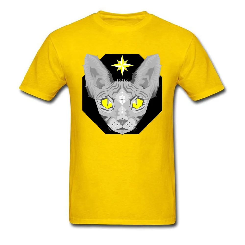 Geometric Sphynx Cat_yellow