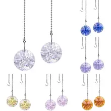 H& D 2 шт. Хрустальный Подсолнух в форме призм Радужный Suncatcher ослепительный Хрустальный потолочный вентилятор вытяжная цепочка подвесная оконная Подвеска Декор