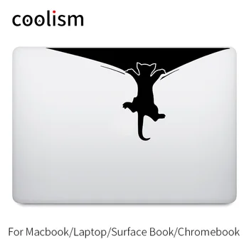 

kitten Cat Climbing Wall Fun Laptop Decal for Apple MacBook Pro Air Retina 11 12 13 15 inch Vinyl Mac HP Notebook Skin Sticker