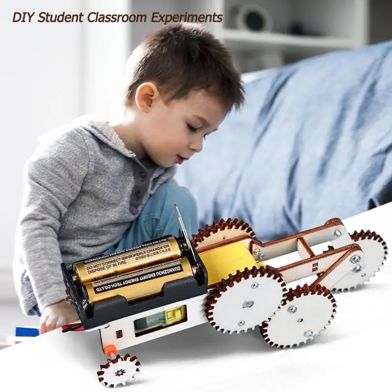 discounted  DIY Gear Vehicle Model Materials Kit Science Course Experiment Small Making Kids Creative DIY Scien
