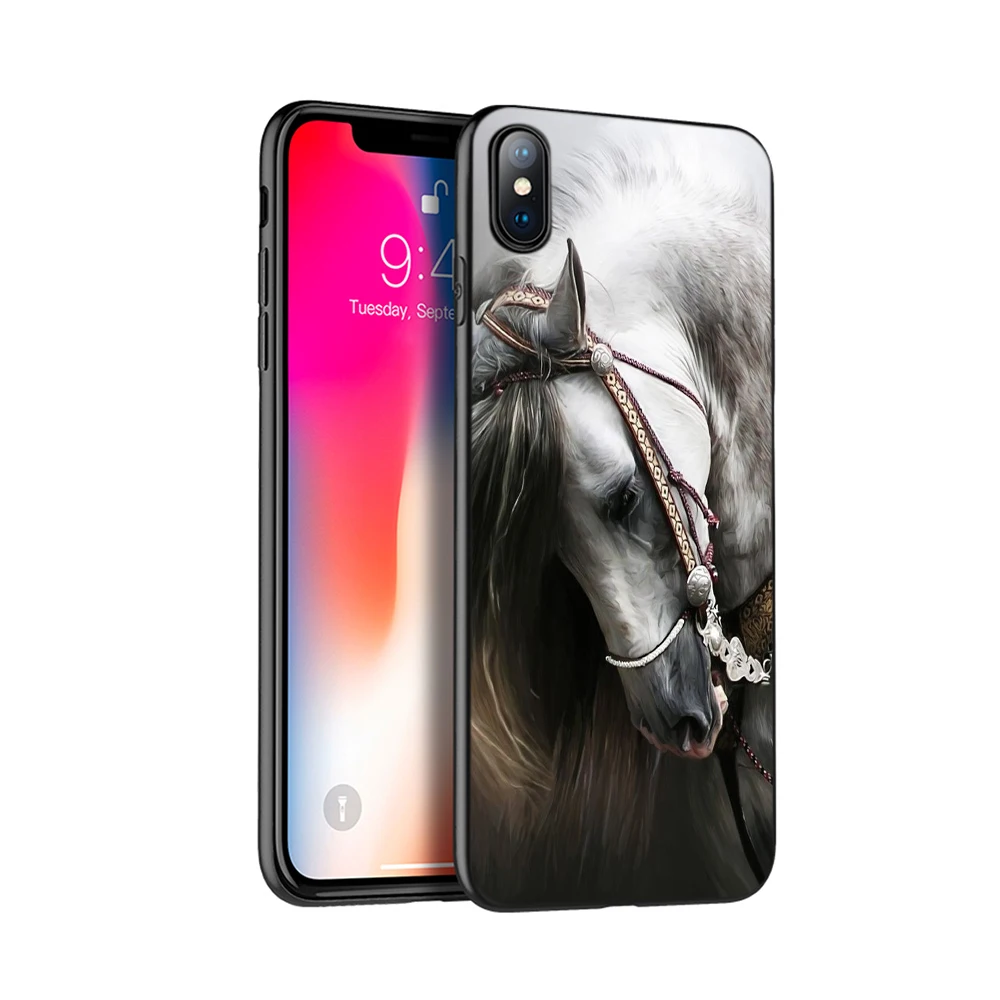 Черный ТПУ чехол для iphone 5 6 6s 7 8 plus x 10 силиконовый XR XS 11 pro MAX тонкий с рисунком