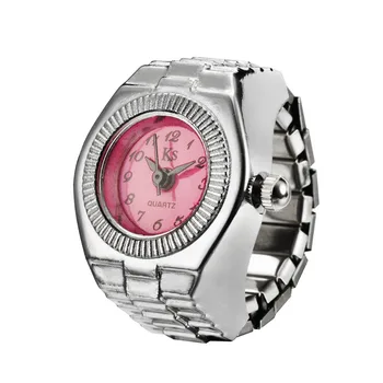 

Fantastic Lady Girl clock hour Elastic Quartz Finger Ring Watch Gift Women Watches Wristwatches WH338