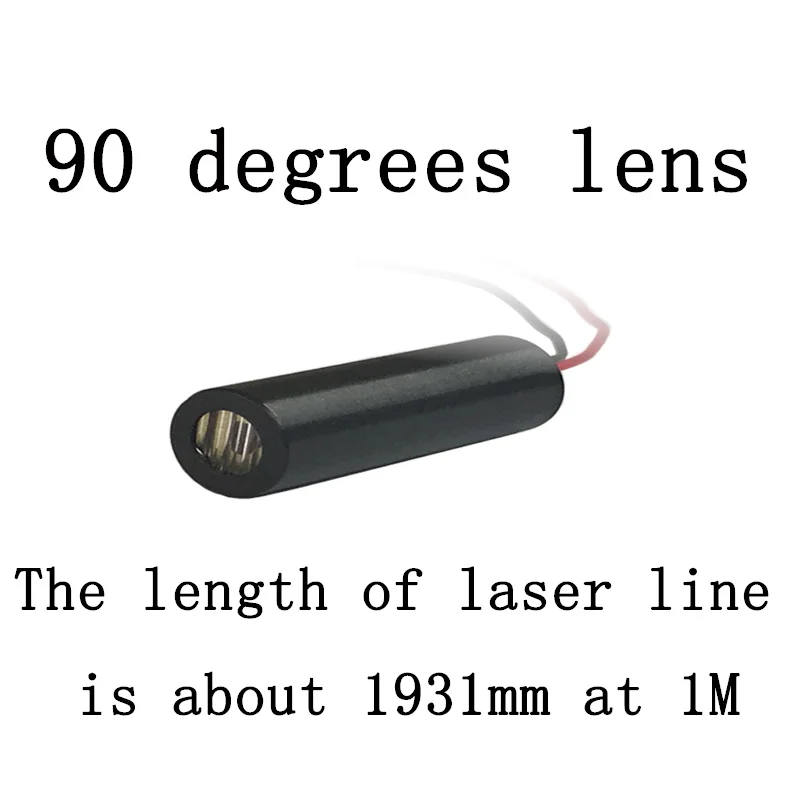 Высокое качество LME Seriec 650нм 1 МВт красная линия лазерный модуль красная лазерная маркировка промышленный класс лазерный уровень части позиционирования - Цвет: 90 degrees line lens