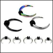 Piercing de argola de nariz e septo, aço cirúrgico, vintage, septo, argola de orelha, clique de horseshoe, nariz, nariz, corpo, 1 peça joias,
