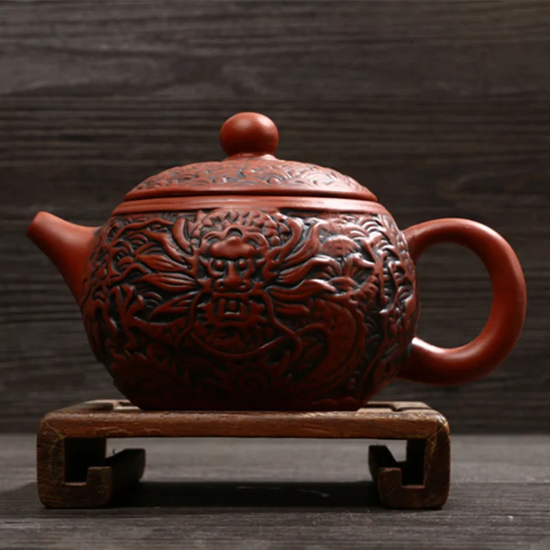 

Special Offer Handmade New Model Premium Dragon Teapot Tea Pot Kung Fu Kettle Set 220ml Clay Ceramic Zisha Sets Porcelain