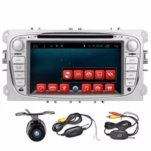 Free shipping 7inch Android4.2 Car DVD Player For FORD Focus Mondeo dvd car 2Din With Wifi GPS Navi Radio free Map swc+camera