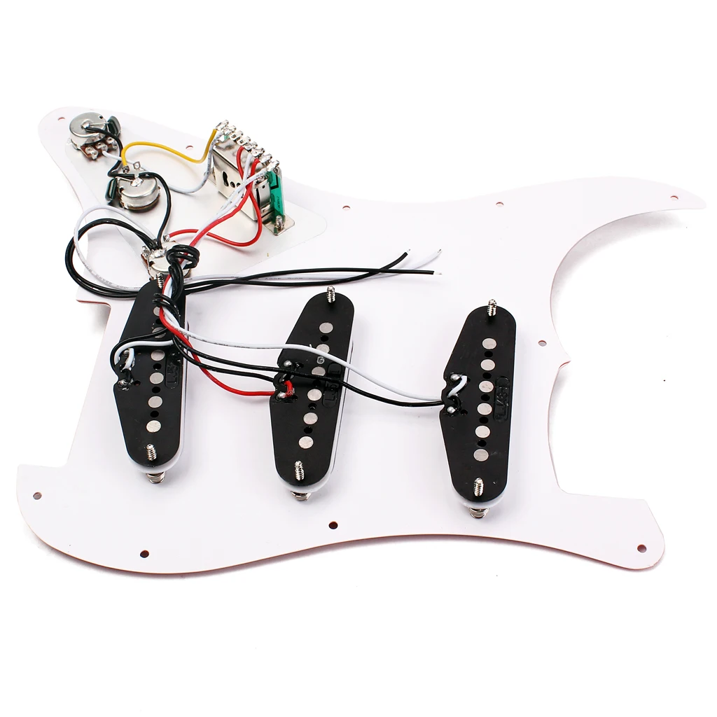 Set of Prewired Alnico V Pickguard for Fender Stratocaster Guitar with 11 Screws Musical Instruments Accessory