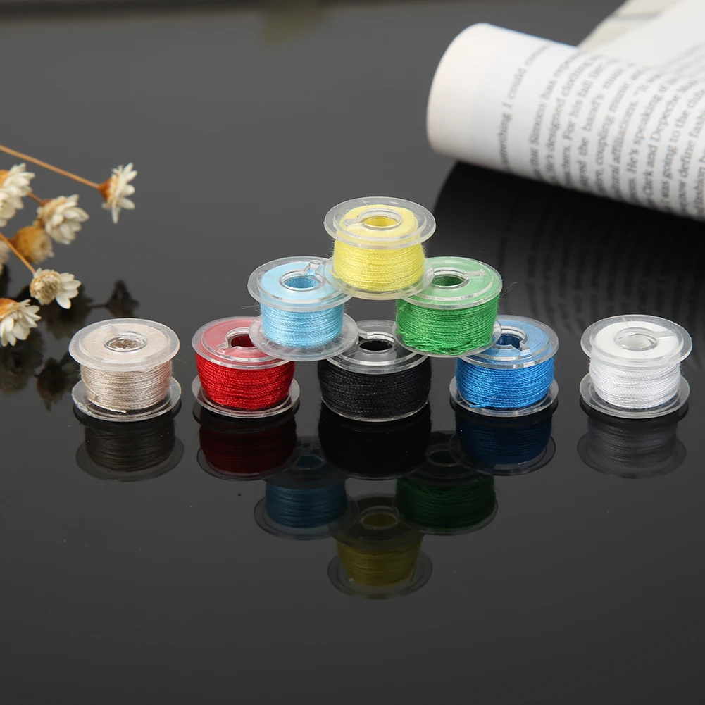 20 шт красочные швейные нитки с 20 прозрачные сетки пластиковые катушки для швейных машин бытовые швейные инструменты