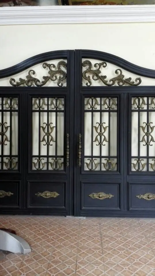 Custom Design Garden Forged Made Wrought Iron Gates Custom Design Garden Forged Made Wrought Iron Gates Gate Oct3 In Doors From Home Improvement On Aliexpress Alibaba Group