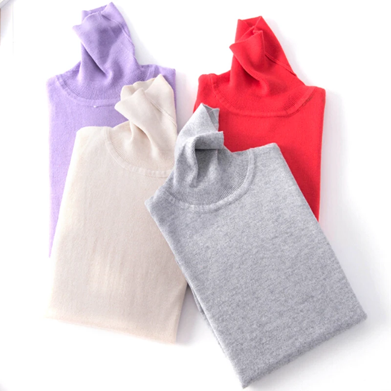 

Cashmere Sweater Women Turtleneck Women's Plus Size Knitted Winter Cashmere Sweater Warm Sweaters Female Elasticity Sweater