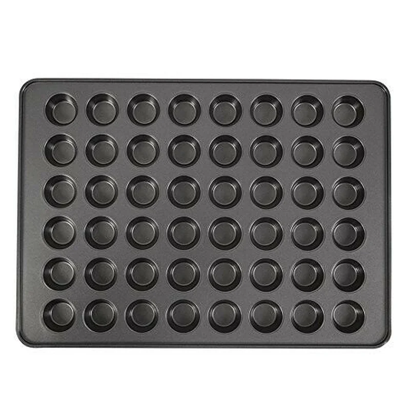 

Perfect Results Non-Stick Mega Mini Cupcake Pan 48-Cup Dishwasher Safe Cake Decorating Tools