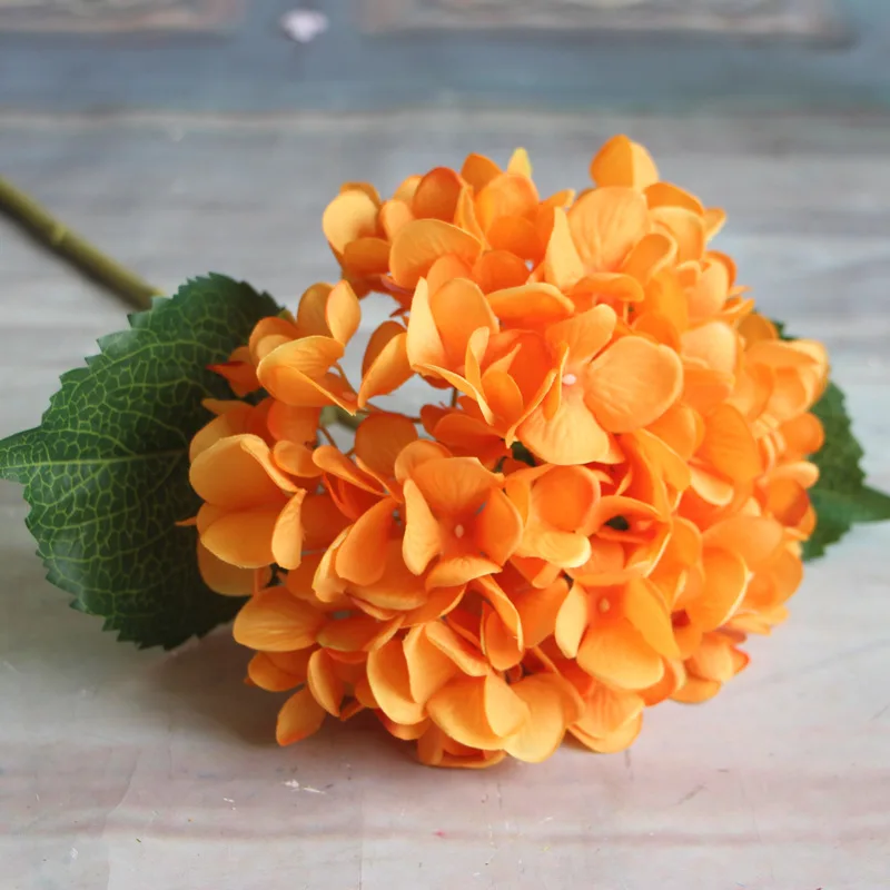 Новые 6 шт. 45 см искусственные цветы гортензии Шелковый цветок для свадьбы украшения дома вечерние украшения сада 7 цветов