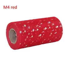 6*25 ярдов рулон тюля с блестками ткань пачка свадебное украшение Блестящий тюль катушка ткань