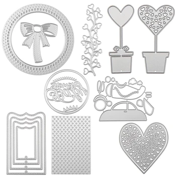 

8 Style DIY Cutting Dies Stencil Scrapbooking for Album Photo Embossing Craft Envelope Invitation Decor DIY Paper Card Stamping