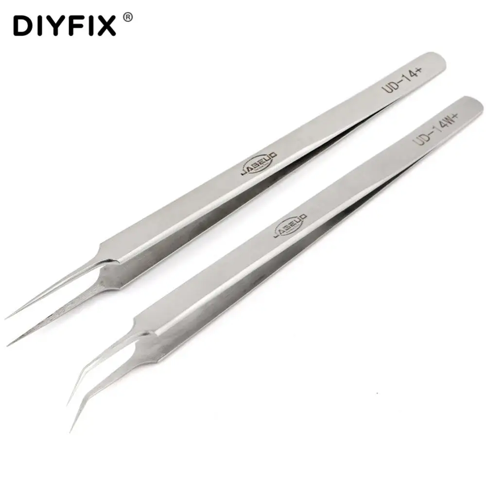 DIYFIX Precision Пинцет ультратонкие антистатические прямые пинцет плоскогубцы для Fly