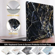 Мраморный чехол для ноутбука MacBook Pro Air retina 11 12 13 14 Mac book 13,3 15,4 дюймов Touch bar Air A1932 пластиковый матовый корпус