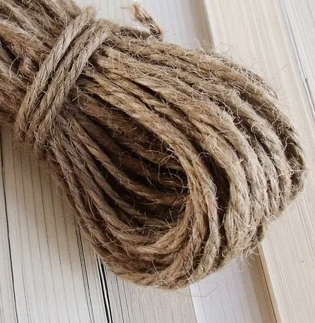 Джутовая веревка тонкая. Как называется канат. Веревка. (rope ф 10 mm. Как называется канат.