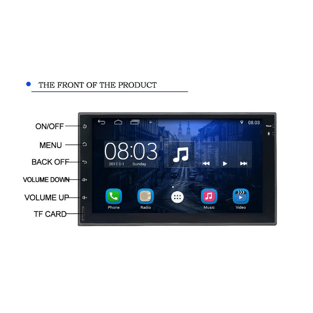 Flash Deal 7 Inch Car Audio Multimedia Player Touch Screen Radio Player GPS Navigation WiFi Bluetooth HD Radio Stereo Auto Player 12