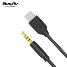 Bluedio 3,5 мм тип-c аудио кабель наушники USB C 3,5 мм AUX с микрофоном для TM TMS T4S T5 T6 T6S V2 наушники