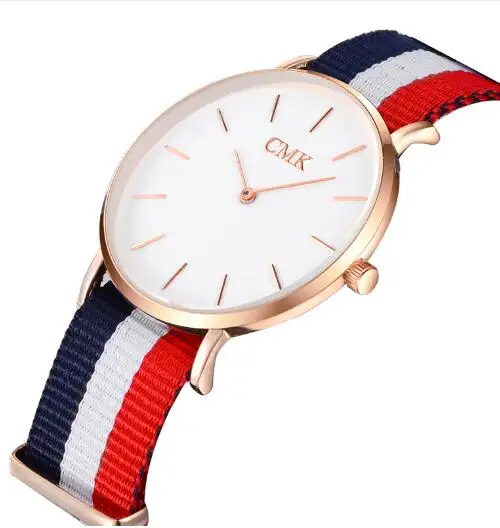 

Genuine High-end Brands Minimalist Boutique Men's Watches High Quality Color Clock Quartz Watches Slim Silver Dial Brand Luxury
