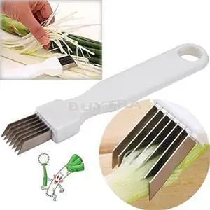 

Onion Vegetable Cutter slicer multi chopper Sharp Scallion Kitchen knife Shred Tools Slice Cutlery