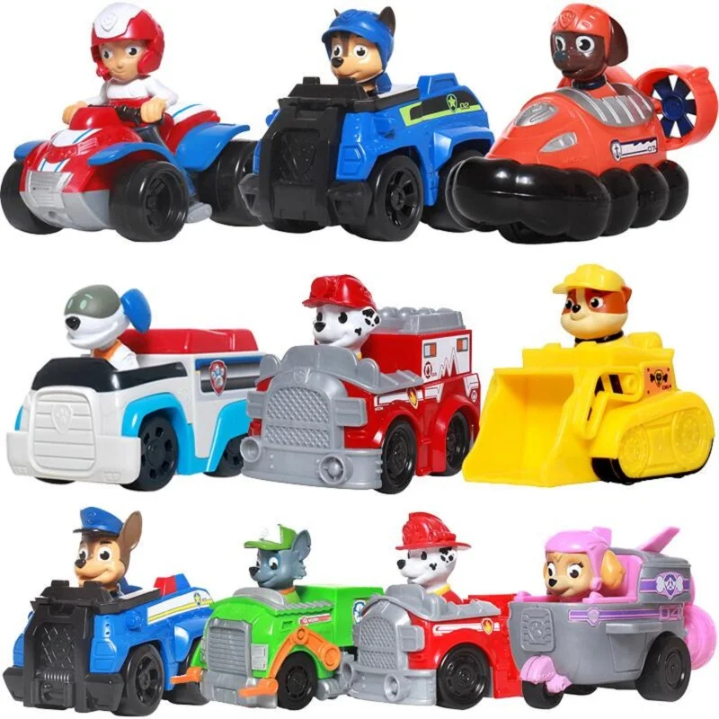 Original Paw Patrol Ryder Puppy Patrol Car Genuine Patrulla Canina Dog Vehicle Toy Plastic Action Figures Model Kids Toys 2D02