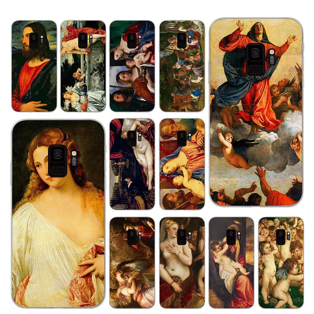 

Titian Virgin And Venus Child Phone Case for Samsung Galaxy S10 S10E S8 Plus S6 S7 Edge S9 S10e Plus Cover