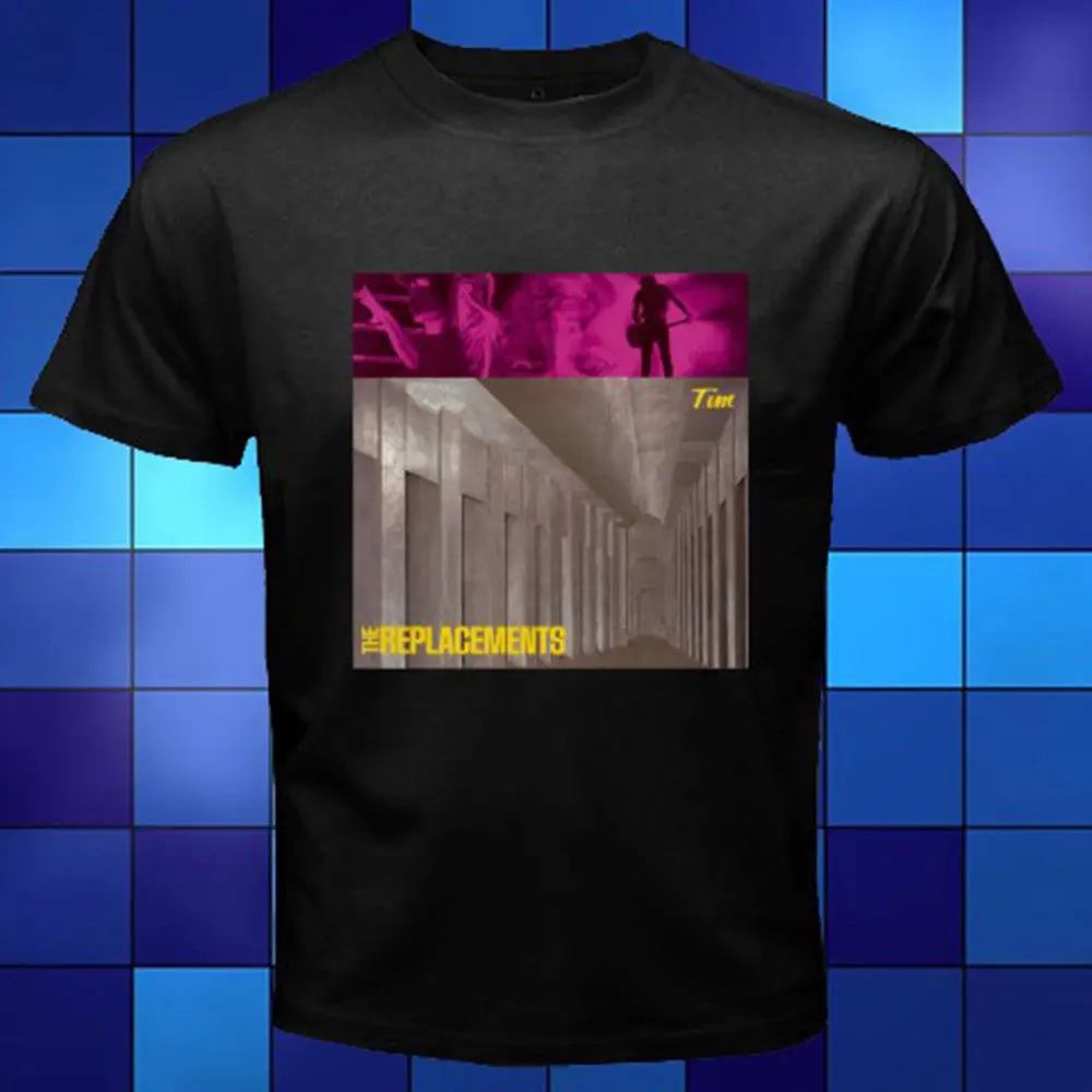 New The Replacements *TIM Alternative Rock Band Black T Shirt Size S