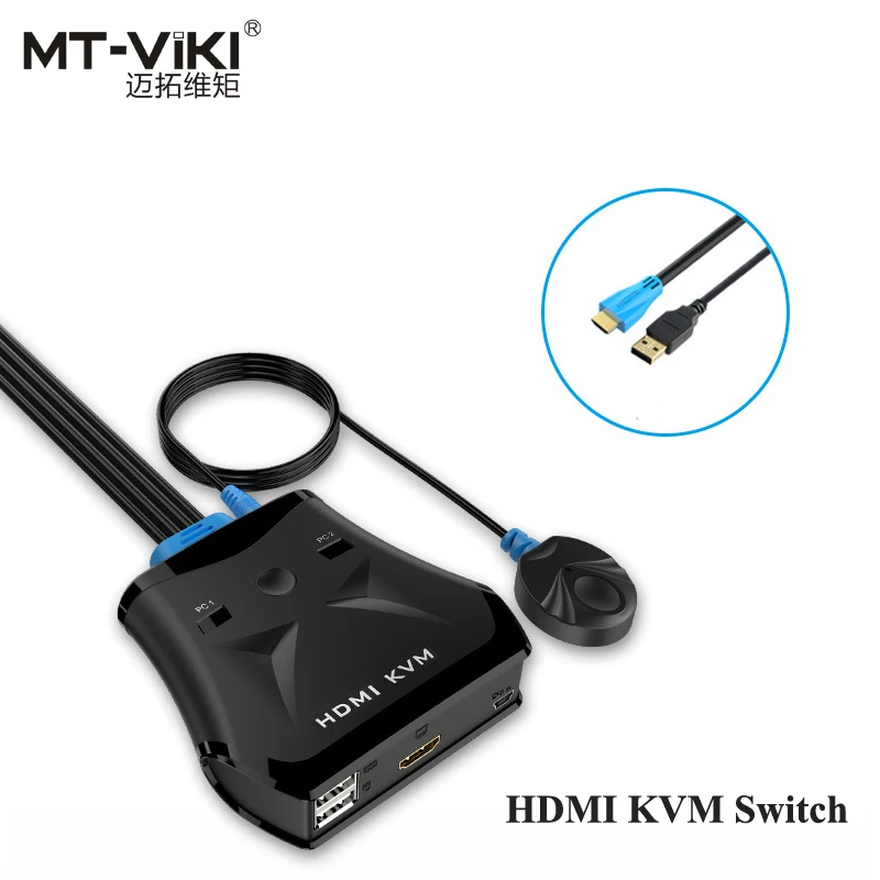 MT VIKI Manual 2 Port HDMI USB VGA KVM Switch Converter