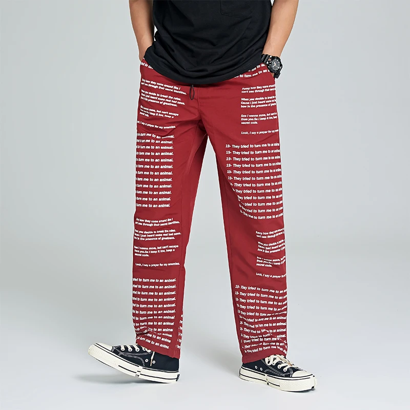 Мужские и женские свободные штаны-шаровары с принтом в стиле ретро 2019 | Мужская