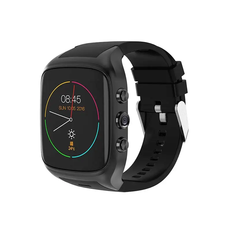 COXANG X02S Android 5,1 4 четырехъядерный смартфон 512 M+ 8G SIM Dail вызов gps 2MP камера Bluetooth Smartwatch для Android IOS - Цвет: Black