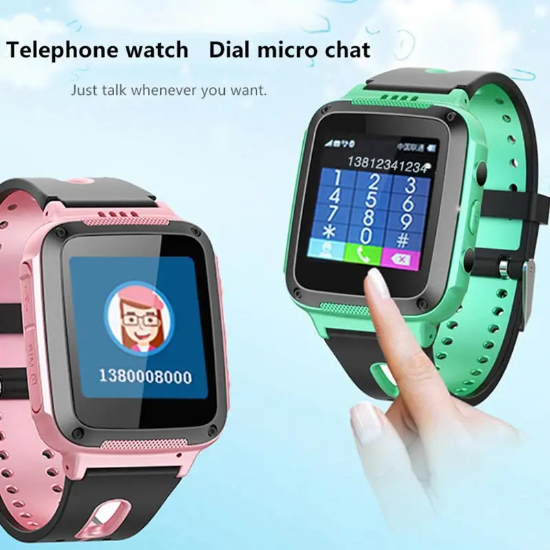  HATOSTEPED Kinder Smart Uhr Wasserdicht 144 zoll Farbe Touch Screen SOS Call GPS Location Finder Ki