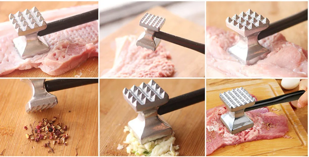 Практичный Алюминиевый металлический молоток для мяса Tenderizer Стейк для говядины, курицы кухонные принадлежности-молоток Горячий инструмент дропшиппинг