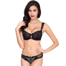 Кружевной комплект с бюстгальтером, прозрачное нижнее белье для женщин, лето, новейшее, ультра-тонкое, размера плюс, пуш-ап, сексуальное белье, чашечки D 90C 90D 95D, Белый/сиреневый