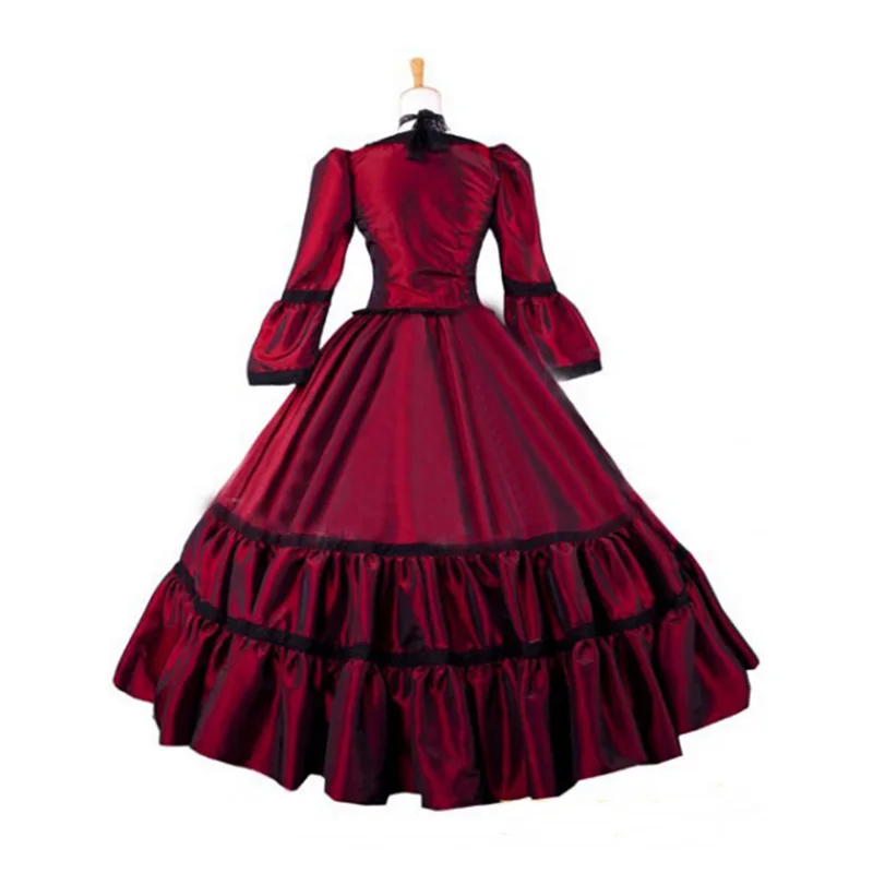 red-taffeta-simple-victorian-ball-gowns2