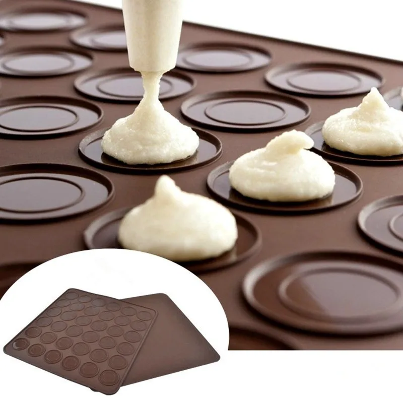 

HOHOBLANC Durable Macarons Silicone Mold 100% Food Grade Silicone Macaron Baking Pad Pastry Mould Sheet Mat 2105
