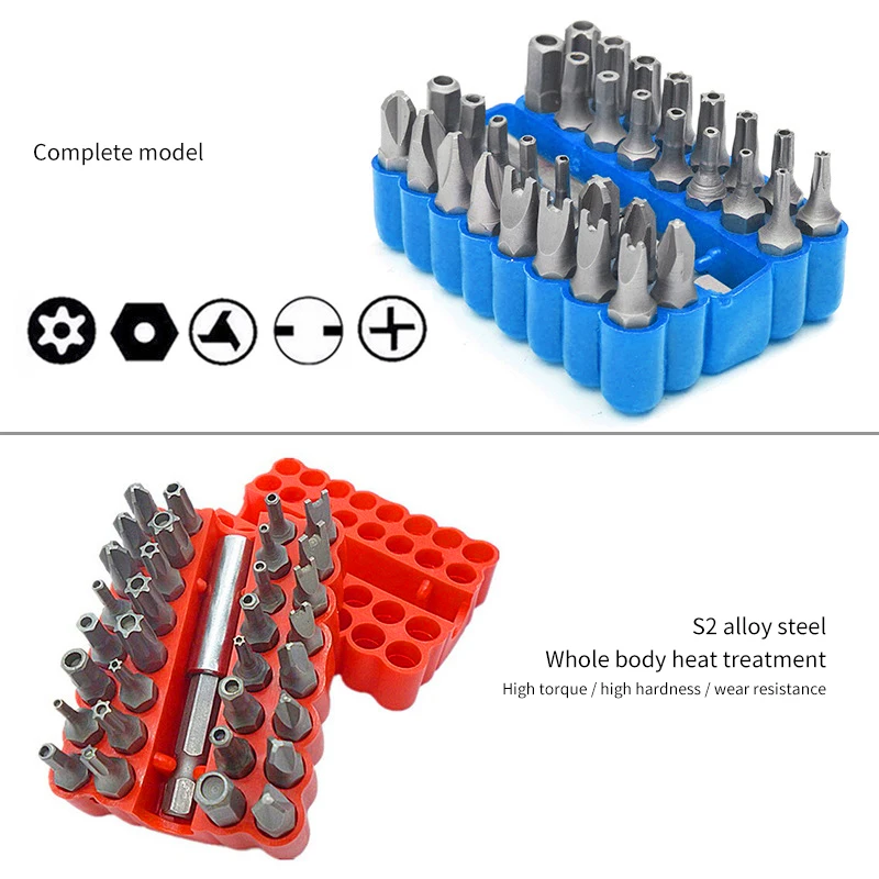 33 шт. отвертка для полых винтов биты для ремонта специальные Torx Бит для электрической отвертки Brocas Tornavida Parafusadeira Tornavida Seti
