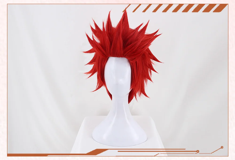 AniHut Eijirou Kirishima парик Boku No Hero Academy Аниме косплей парик Синтетический мой герой Academy/Academy Косплей волосы аниме парики