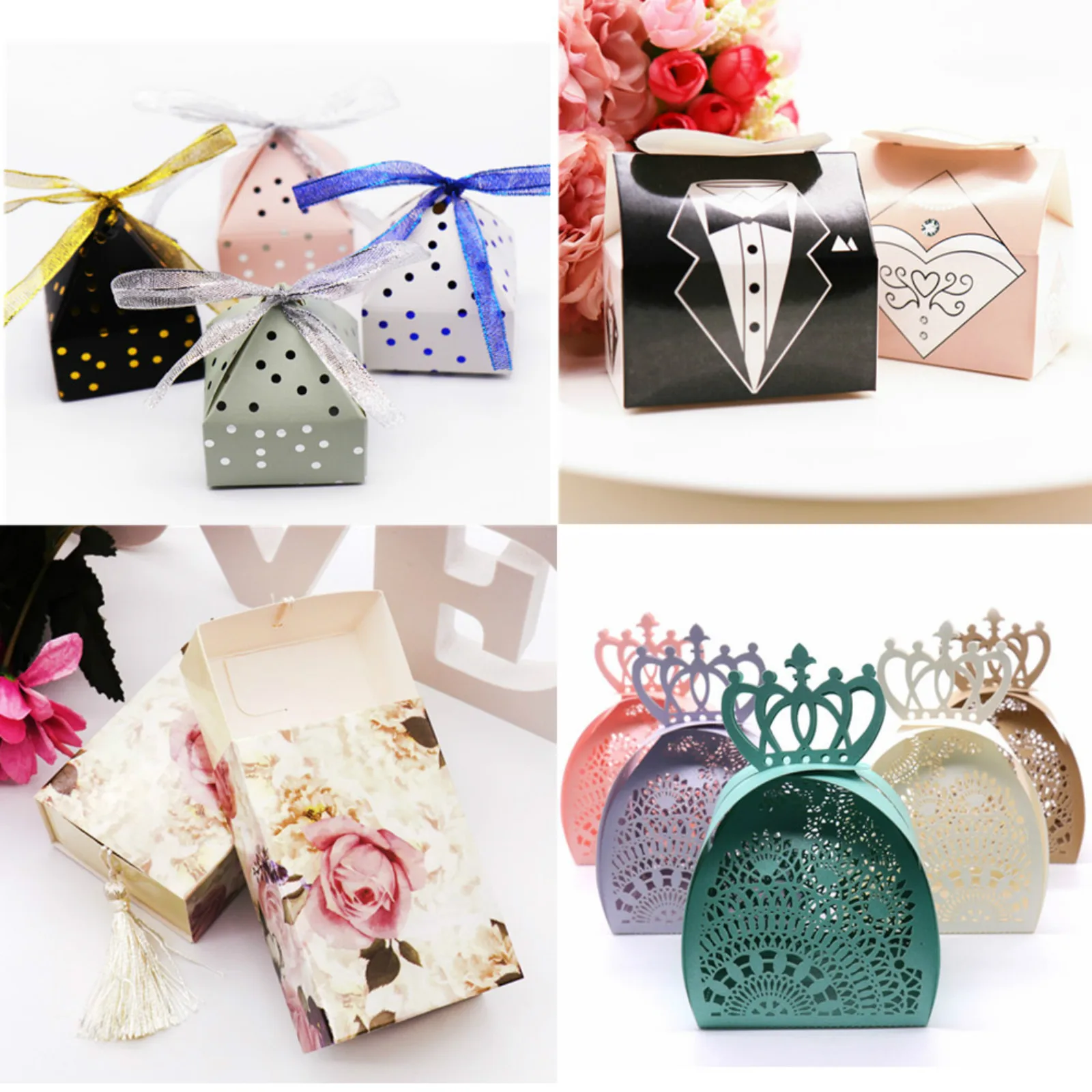 Romantische Br utigam Braut Liebe Schokolade Box Hochzeit Party 