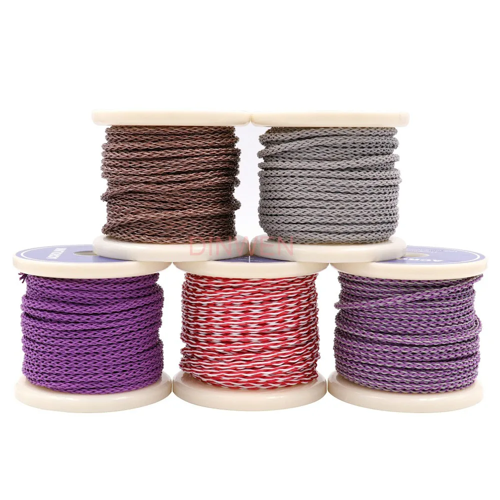 8 Cores 6N OFC Headphone Upgrade Cable Line 19 Strands 0 1mm Silver Plated Copper Wire Hifi Audio Earphone MP3 AUX RCA Cable DIY