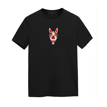

Vogue Funny Dog T Shirt Men Cotton Summer Black Anime T-Shirt Harajuku Puppy Print South Korea Clothing Camisetas Hombre 2019