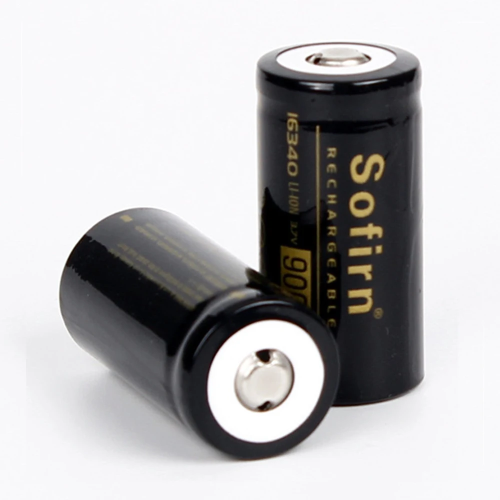 Sofirn 16340 900mah литиевая аккумуляторная батарея 3,7 v 900mah батареи для фонарика эко-ионная защита от перезаряда