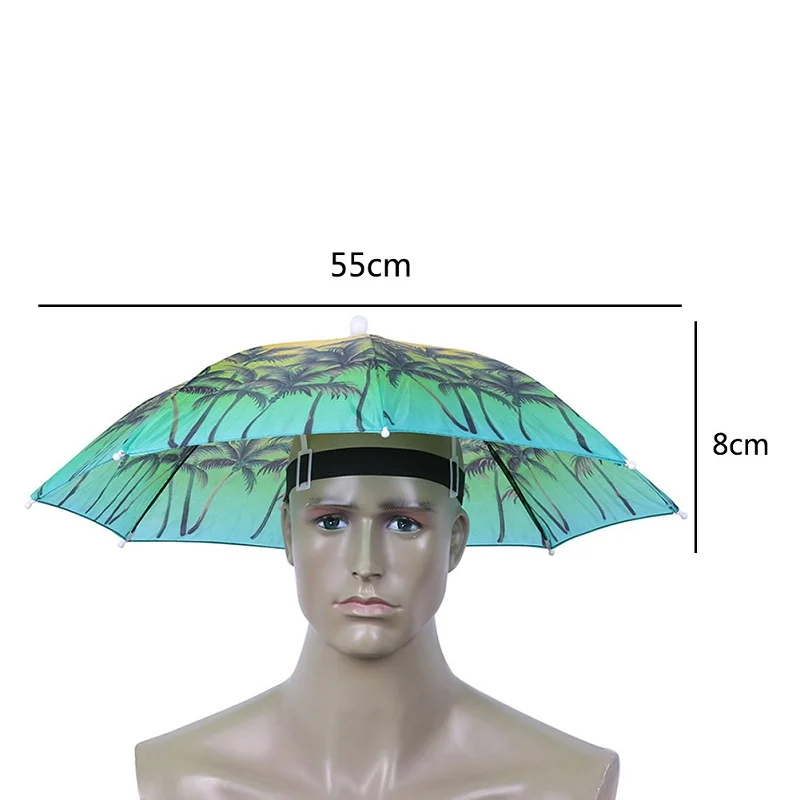 Складная шляпа от дождя, шапка для рыбалки, головной убор, зонтик для рыбалки, Походов, Кемпинга, головные уборы, для спорта на открытом воздухе, для дождя, рыбалки, кемпинга, Кепка - Цвет: 1