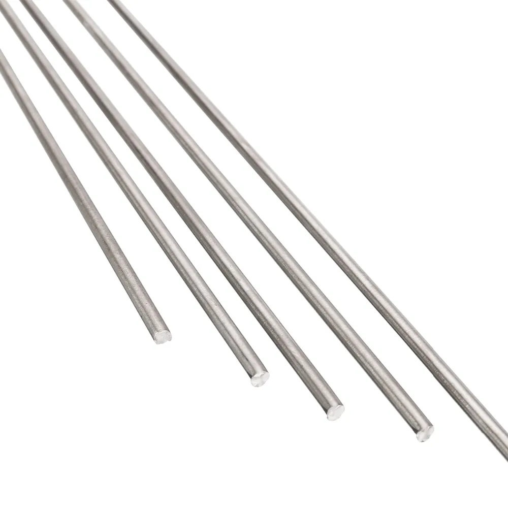 

5pcs/Set 4mm Diameter Titanium Bar GR5 Silver Anti-Corrosion Welding Rods Industry Tools 250mm Length