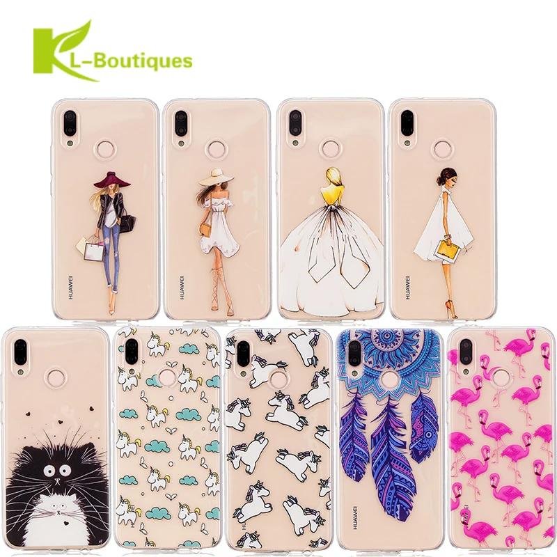 

P20 Lite Case on For Coque Huawei Nova 3e e3 Case 5.84 inch Soft TPU Back Cover sFor Fundas Huawei P20Lite Phone Cover Case