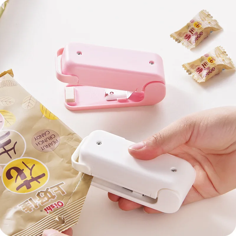 

Portable Food Bag Clips Handheld Mini Electric Heat Sealing Machine Impulse Sealer Seal Packet Plastic Bag Packing Tool Dropship